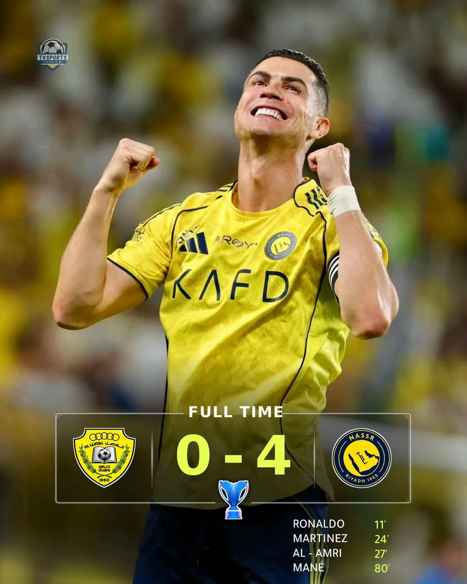 Ronaldo ghi bàn thứ 969, Al Nassr hủy diệt đối thủ vào bán kết C2 châu Á