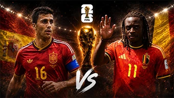 Siêu máy tính dự đoán kết quả Tây Ban Nha vs Bỉ tại World Cup 2026