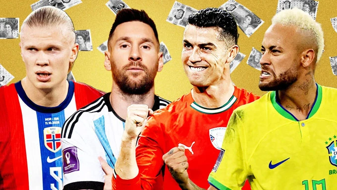 Top 10 ngôi sao giàu nhất góp mặt tại World Cup 2026
