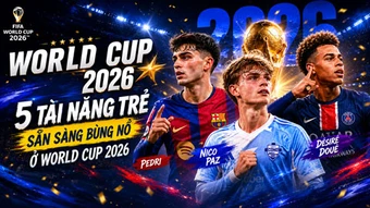 Top 5 tài năng trẻ hứa hẹn bùng nổ tại World Cup 2026