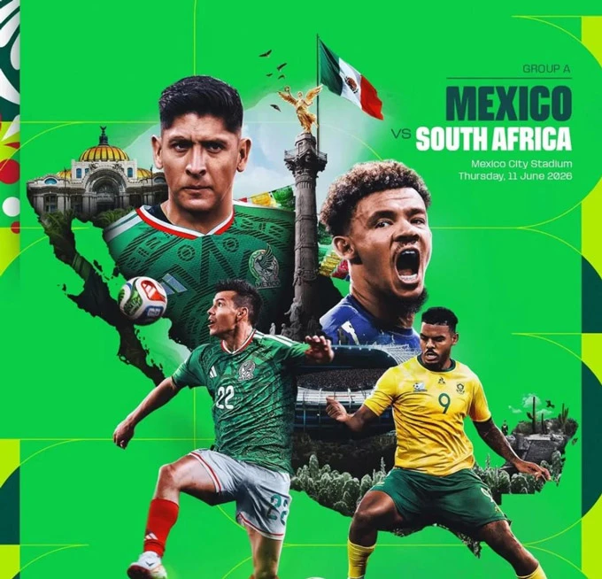 Trận khai mạc World Cup 2026 diễn ra khi nào? Mexico vs Nam Phi đá lúc mấy giờ?