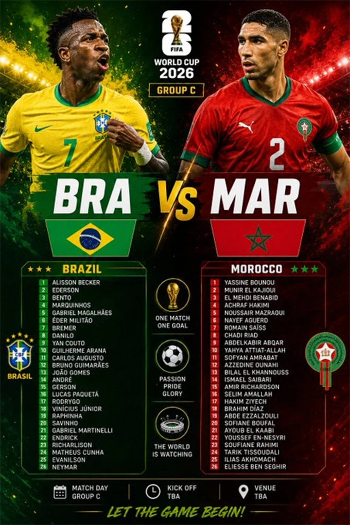 Trực tiếp Brazil 1-1 Morocco: Vivnicius dội bom san bằng cách biệt Trực tiếp Brazil 1-1 Morocco: Vivnicius dội bom san bằng cách biệt
