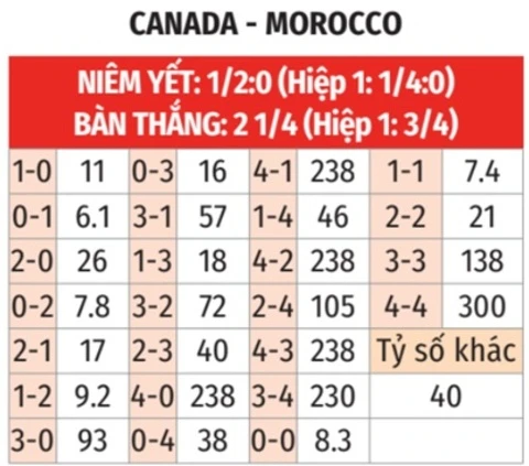 Trực tiếp Canada 0-1 Morocco: Chủ nhà tấn công dồn dập Trực tiếp Canada 0-1 Morocco: Chủ nhà tấn công dồn dập