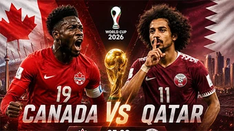 Trực tiếp Canada vs Qatar, 05h00 ngày 19/6