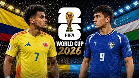 Trực tiếp Colombia vs Uzbekistan, 09h00 ngày 18/6 Trực tiếp Colombia vs Uzbekistan, 09h00 ngày 18/6