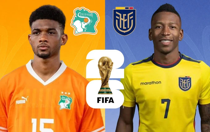 Trực tiếp Ecuador vs Bờ Biển Ngà, 6h00 ngày 15/6