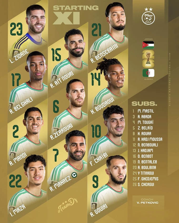 Trực tiếp Jordan 0-0 Algeria: Sao gốc Việt thi đấu nỗ lực Trực tiếp Jordan 0-0 Algeria: Sao gốc Việt thi đấu nỗ lực