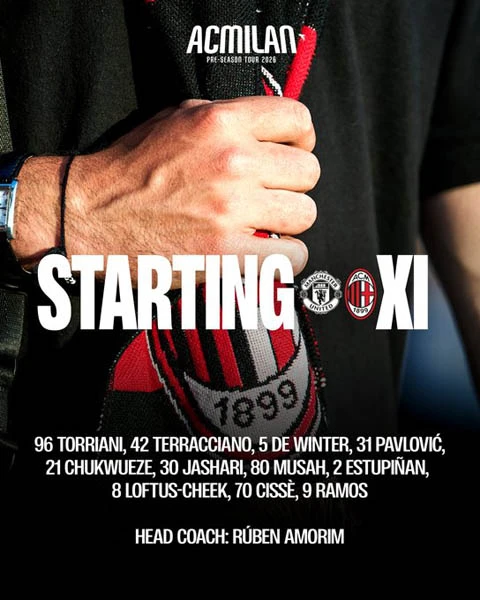 Trực tiếp MU 2-4 AC Milan: Loftus-Cheek tỏa sáng Trực tiếp MU 2-4 AC Milan: Loftus-Cheek tỏa sáng