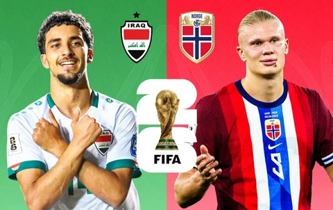 Trực tiếp Na Uy vs Iraq, 05h00 ngày 17/6 Trực tiếp Na Uy vs Iraq, 05h00 ngày 17/6