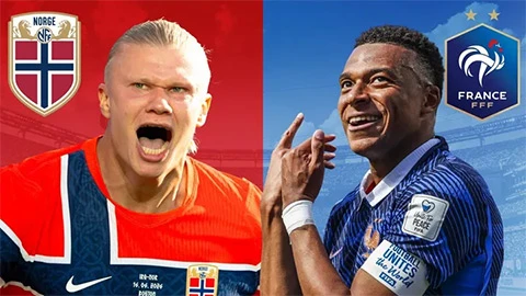 Trực tiếp Na Uy vs Pháp, 02h00 ngày 27/6 Trực tiếp Na Uy vs Pháp, 02h00 ngày 27/6