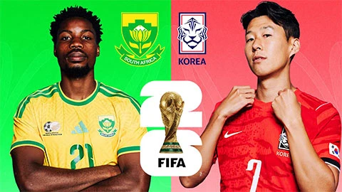 Trực tiếp Nam Phi vs Hàn Quốc, 08h00 ngày 25/6 Trực tiếp Nam Phi vs Hàn Quốc, 08h00 ngày 25/6