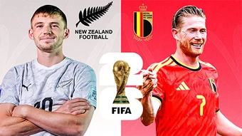 Trực tiếp New Zealand vs Bỉ, 10h00 ngày 27/6