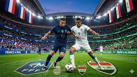 Trực tiếp Pháp vs Iraq, 04h00 ngày 23/6 Trực tiếp Pháp vs Iraq, 04h00 ngày 23/6