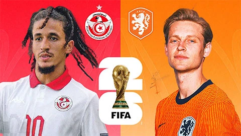 Trực tiếp Tunisia vs Hà Lan, 06h00 ngày 26/6 Trực tiếp Tunisia vs Hà Lan, 06h00 ngày 26/6