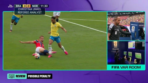 VAR lại gây bão ở trận Brazil vs Na Uy VAR lại gây bão ở trận Brazil vs Na Uy