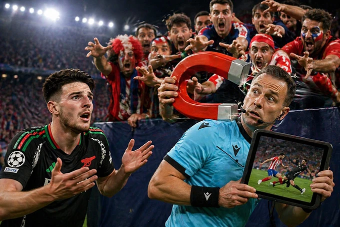 Cái miệng của Declan Rice khiến Arsenal run rẩy trước trận lượt về với Atletico Cái miệng của Declan Rice khiến Arsenal run rẩy trước trận lượt về với Atletico