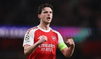 Declan Rice tuyên bố Arsenal không quan tâm đến dư luận