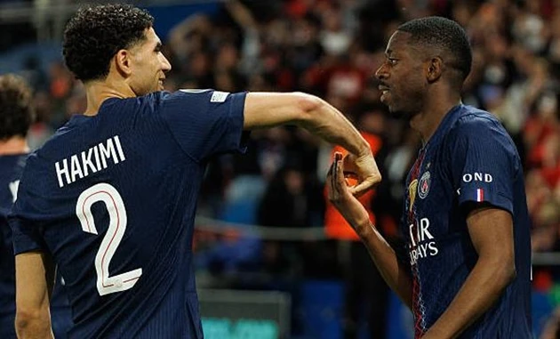 Dembele và Hakimi trở lại trước trận chung kết với Arsenal Dembele và Hakimi trở lại trước trận chung kết với Arsenal