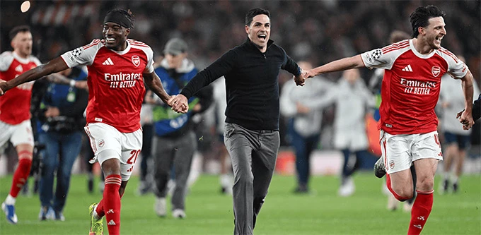 Kết quả Arsenal 1-0 Atletico Madrid (tổng tỷ số 2-1): Người hùng Saka Kết quả Arsenal 1-0 Atletico Madrid (tổng tỷ số 2-1): Người hùng Saka