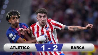 Kết quả Atletico 1-2 Barca (tổng tỷ số 3-2): Rojiblancos vào bán kết