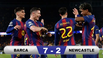 Kết quả Barca 7-2 Newcastle: Màn thảm sát kinh hoàng