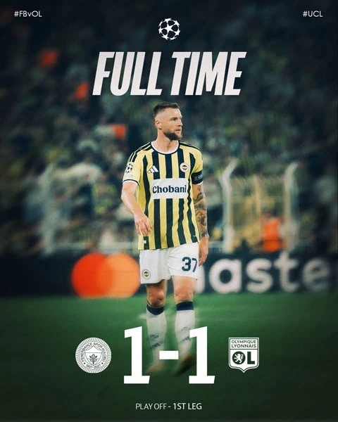 Kết quả Fenerbahce 1-1 Lyon: Người hùng Mason Greenwood Kết quả Fenerbahce 1-1 Lyon: Người hùng Mason Greenwood