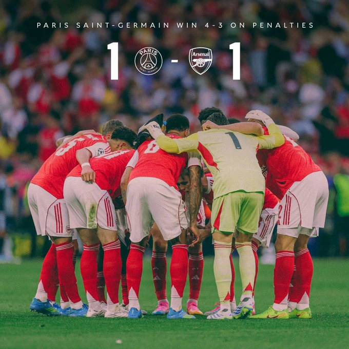 Kết quả PSG 1-1 Arsenal (pen: 4-3): PSG bảo vệ thành công ngôi vương Kết quả PSG 1-1 Arsenal (pen: 4-3): PSG bảo vệ thành công ngôi vương