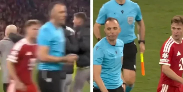 Kimmich nổi giận, vây lấy trọng tài ngày Bayern bị loại Kimmich nổi giận, vây lấy trọng tài ngày Bayern bị loại