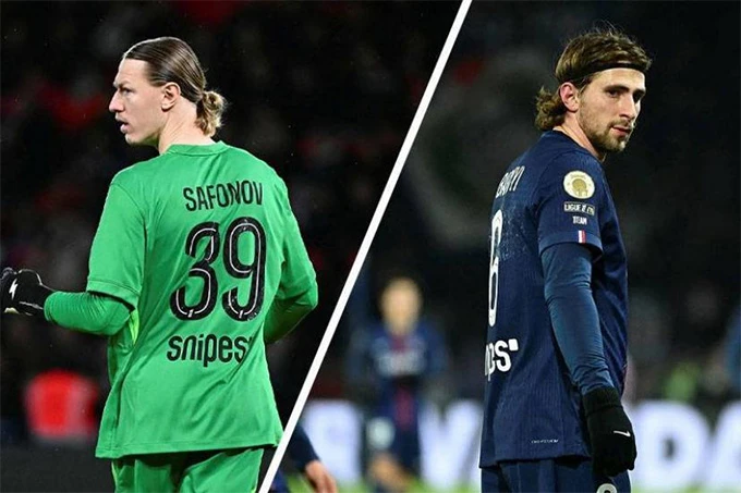 Mối quan hệ khó xử giữa Safonov và Zabarnyi ở PSG Mối quan hệ khó xử giữa Safonov và Zabarnyi ở PSG