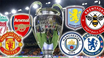 Premier League có thể có tới 7 suất dự Champions League mùa tới