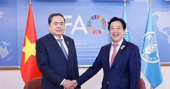 [Ảnh] Chủ tịch Quốc hội gặp Tổng Giám đốc Tổ chức Lương thực và Nông nghiệp Liên hợp quốc