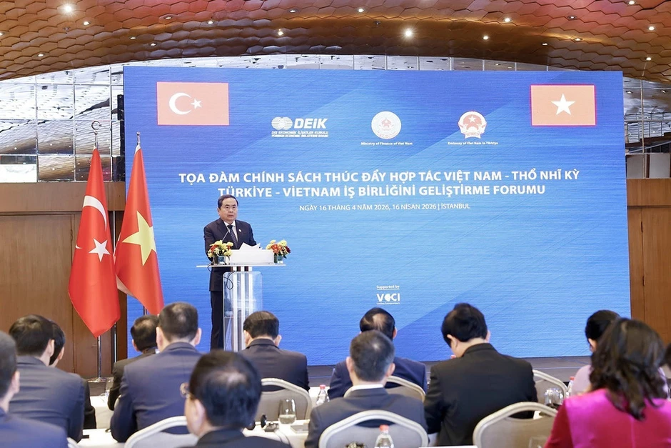 [Ảnh] Chủ tịch Quốc hội Trần Thanh Mẫn dự Tọa đàm chính sách thúc đẩy hợp tác Việt Nam-Thổ Nhĩ Kỳ