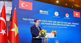 [Ảnh] Chủ tịch Quốc hội Trần Thanh Mẫn dự Tọa đàm chính sách thúc đẩy hợp tác Việt Nam-Thổ Nhĩ Kỳ