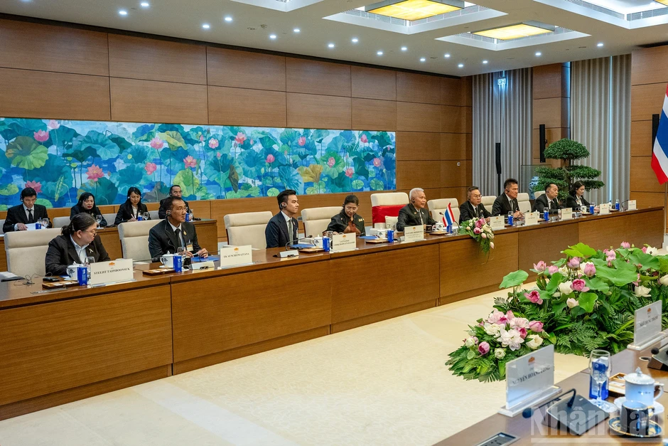 [Ảnh] Chủ tịch Quốc hội Trần Thanh Mẫn hội đàm với Chủ tịch Quốc hội kiêm Chủ tịch Hạ viện Vương quốc Thái Lan Sophon Zaram