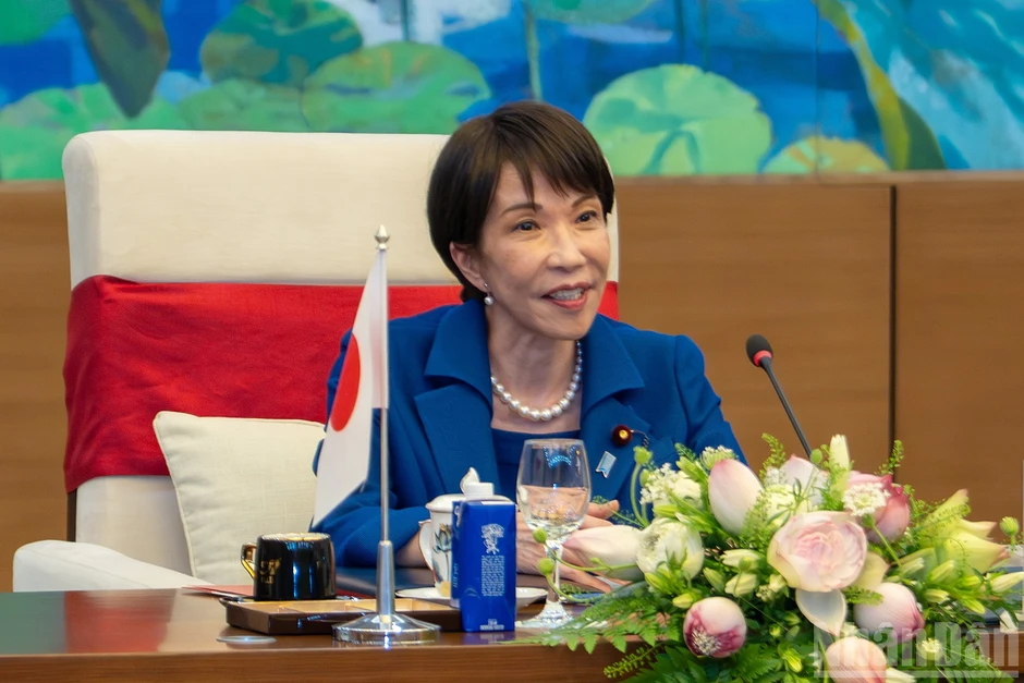 [Ảnh] Chủ tịch Quốc hội Trần Thanh Mẫn hội kiến Thủ tướng Nhật Bản Takaichi Sanae