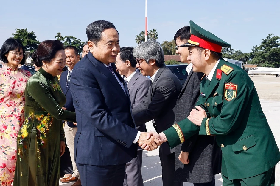 [Ảnh] Chủ tịch Quốc hội Trần Thanh Mẫn kết thúc thăm chính thức Italia, lên đường dự IPU-152