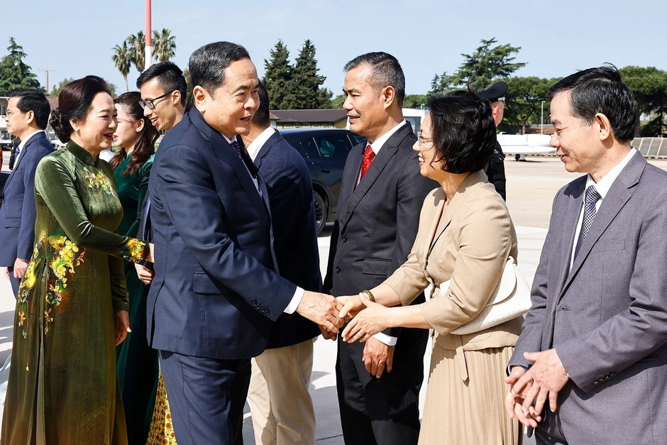 [Ảnh] Chủ tịch Quốc hội Trần Thanh Mẫn kết thúc thăm chính thức Italia, lên đường dự IPU-152
