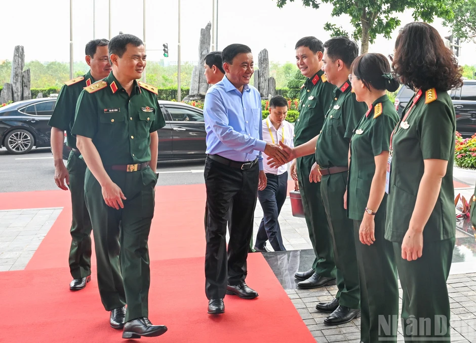[Ảnh] Đoàn kiểm tra, giám sát số 12 của Bộ Chính trị làm việc với Tập đoàn Viettel