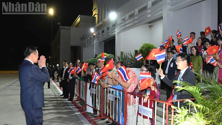 [Ảnh] Hình ảnh nổi bật trong lễ tiễn Đoàn đại biểu cấp cao Việt Nam tại Bangkok, Thái Lan