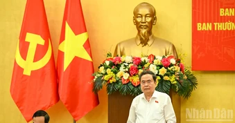 [Ảnh] Hội nghị Ban Thường vụ Đảng ủy Quốc hội và Ban Thường vụ Thành ủy Thành phố Hồ Chí Minh