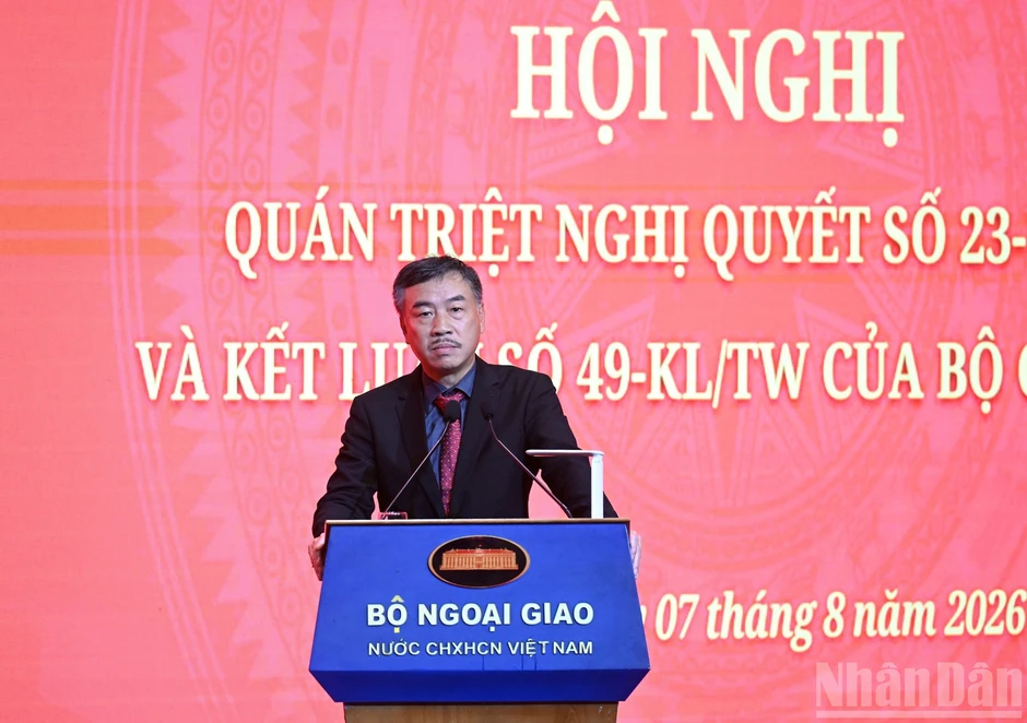 [Ảnh] Hội nghị Quán triệt và triển khai Nghị quyết số 23-NQ/TW và Kết luận số 49-KL/TW của Bộ Chính trị