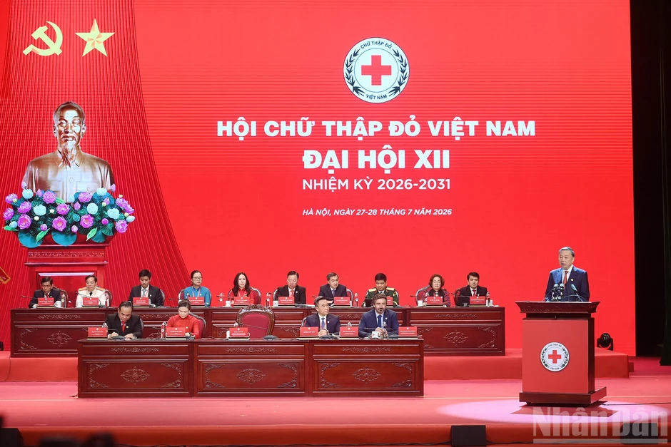 [Ảnh] Khai mạc trọng thể Đại hội đại biểu toàn quốc Hội Chữ thập Đỏ Việt Nam lần thứ XII
