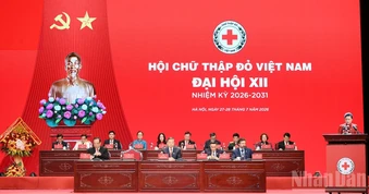 [Ảnh] Khai mạc trọng thể Đại hội đại biểu toàn quốc Hội Chữ thập Đỏ Việt Nam lần thứ XII
