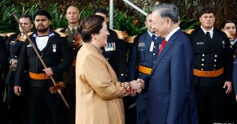 [Ảnh] Lễ đón chính thức Tổng Bí thư, Chủ tịch nước Tô Lâm thăm cấp Nhà nước tới New Zealand