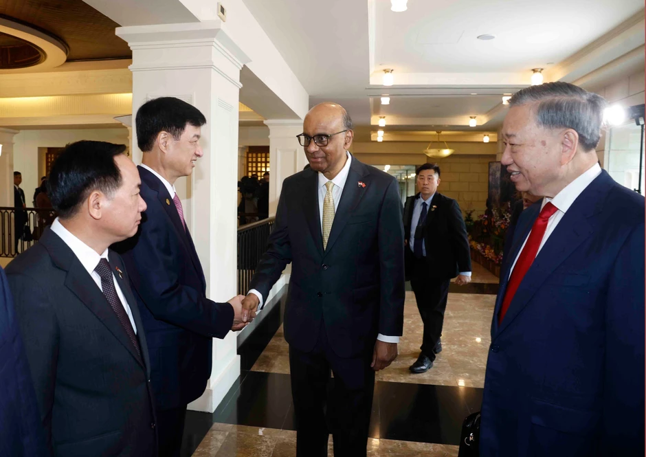 [Ảnh] Lễ đón Tổng Bí thư, Chủ tịch nước Tô Lâm và Phu nhân thăm cấp Nhà nước tới Singapore