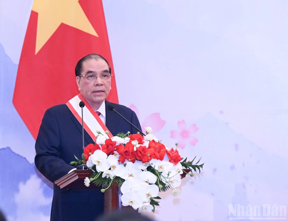 [Ảnh] Nhật Bản trao Huân chương Mặt trời mọc, tặng nguyên lãnh đạo Đảng, Nhà nước Việt Nam
