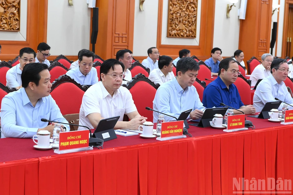 [Ảnh] Phiên họp thứ nhất Ban Chỉ đạo Trung ương về tổng kết thực tiễn và nghiên cứu sửa đổi, bổ sung Điều lệ Đảng