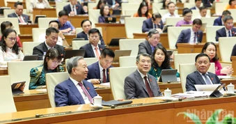 [Ảnh] Quốc hội thảo luận về tình hình thực hiện kế hoạch phát triển kinh tế-xã hội