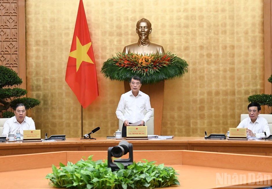 [Ảnh] Thủ tướng Lê Minh Hưng chủ trì Phiên họp Chính phủ thường kỳ tháng 9/2026