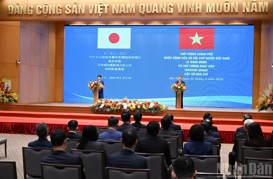 [Ảnh] Thủ tướng Lê Minh Hưng hội đàm với Thủ tướng Nhật Bản Takaichi Sanae
